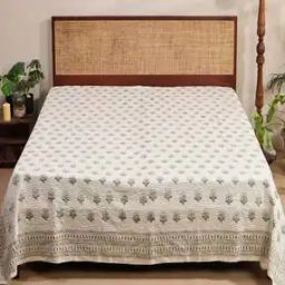  Embroidered Cotton Blend Bed Cover-image-32