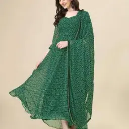Women Round Neck Embellished Anarkali Kurta-image-75