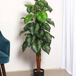 Artificial Watermelon Plant with Pot for Interior Decor   -image-86