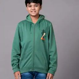 Boys Typographic Print Zip-Up Hoodie-picture-16