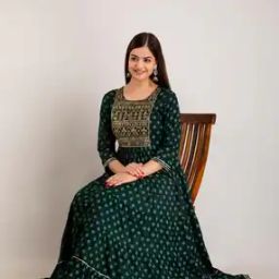 Embroidered Fit & Flared Dress-image-34