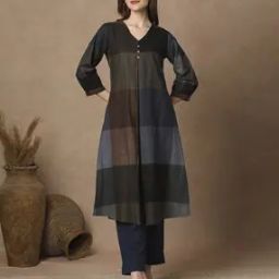 Women Abstract A-line Kurta-image-21