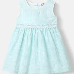 Checked A-Line Dress-image-53