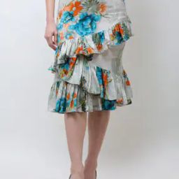 Floral Print Pencil Skirt-image-10