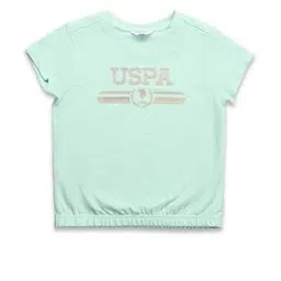u.s. polo assn. Girls Graphic Print Boxy Fit Round-Neck T-Shirt-picture-29