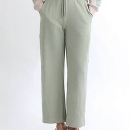 Women Straight Fit Track Pants with Elasticated Drawstring Waist-image-86