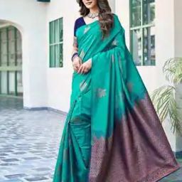 Women Kanjivaram Soft Silk Sarees With Blouse Piece -picture-48