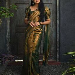 Banarasi Silk Saree with Woven Motifs-image-22
