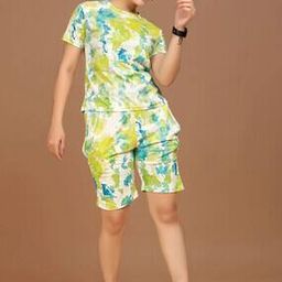 dadx Women Ombre-dyed T-Shirt & Shorts Set-picture-18