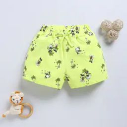 Girls Regular Fit Floral Printed Shorts-image-2