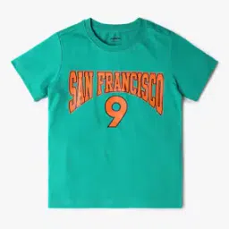 Boys Core Typographic Print Relaxed Fit Round-Neck T-Shirt-image-91