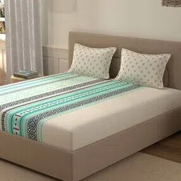 Morning Glory 144 TC Cotton Bedsheet-image-49