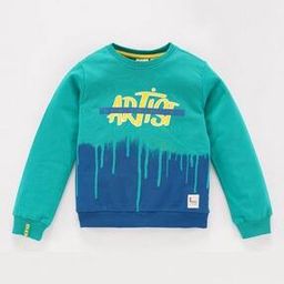 ed-a-mamma Boys Sweatshirt with Paint Drip Artwork-picture-12