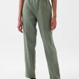 Linen Elasticated Waist Pull-On Pants-image-96