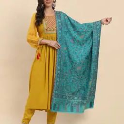 Women Floral Print Stole-image-48