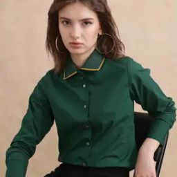 Women Regular Fit Top with Collar Neck-image-15