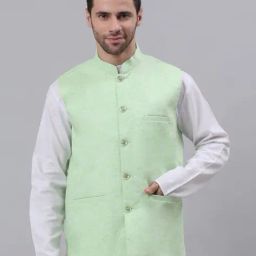 neudis  Men Regular Fit Nehru jacket image 1