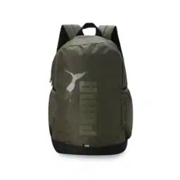 Men Logo Print Back Pack with Zip Closure-image-61