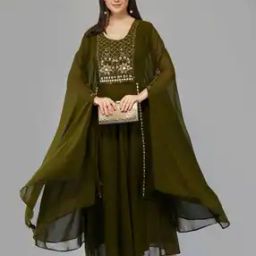 Embellished A-line Kurta-image-101