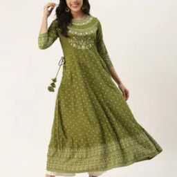 Floral Print Round-Neck Anarkali Kurta-picture-13