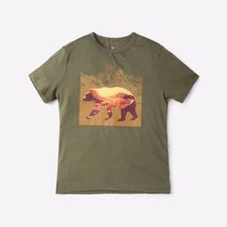 Cotton Round Neck Graphic Print T-Shirt-image-1