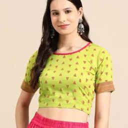 Floral Print Side-Open Blouse-22