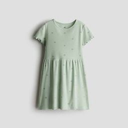 h&m Girls Round Neck Polka-dot A-line Dress-picture-30
