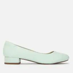 Women Round-Toe Chunky Heeled Shoes-37