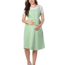 Women Pinafore Dress with T-Shirt-image-38