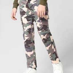 jack & jones Boys Camouflage Print Straight Fit Cargo Trousers-picture-38