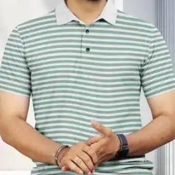 Men Striped Regular Fit Polo T-Shirt-image-66