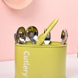Galvanized Iron Cutlery Holder - Oval Shape-picture-16