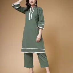 Women Embroidered 2-Piece Co-Ord Set-image-41