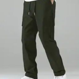 Men Relaxed Fit Cargo Pants with Insert Pockets-image-74