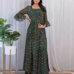Printed Crop Top with Sharara & Jacket-picture-22