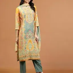 Women Printed Straight Kurta Set-image-41