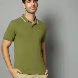Men Regular Fit Polo T-Shirt with Brand Print-image-66
