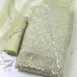 Women Self-design Unstitched Dress Material-image-84