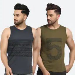 Pack of 2 Printed Sleeveless Vest-image-10