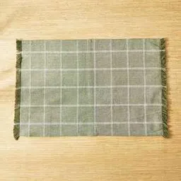 Maison Checked Cotton Woven Placemat-image-23