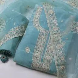 mbz.in by meena bazaar Women Embroidery Unstitched Dress Material-picture-14