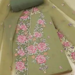 Women Embroidered 3-Piece Unstitched Dress Material-image-90