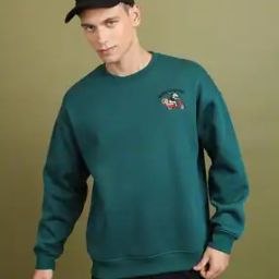 Men Graphic Print Relaxed Fit Sweatshirt-image-60