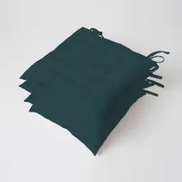 Pack of 4 Cotton Square Chair Cushions-15
