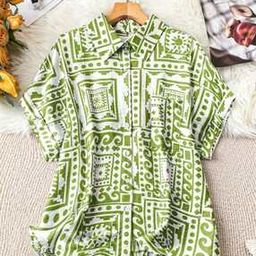 Women Regular Fit Tribal Print Shirt with Spread Collar-image-28