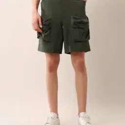 Men Regular Fit Cargo Shorts-picture-12