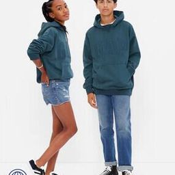 Logo Applique Hoodie with Kangaroo Pocket-image-88