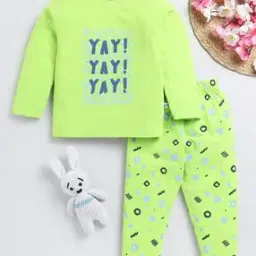 Typographic Print T-Shirt & Joggers Set-picture-4