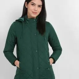 allen solly Women Quilted Regular Fit Jacket with Detachable Hood-picture-49