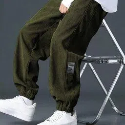 leriya fashion Men Ribbed Relaxed Fit Joggers-picture-47